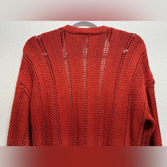 Anthropologie Meadow Rue Priscilla Belted Knit Cardigan Sweater Duster Medium - Picture 10 of 13